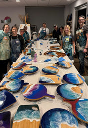 Epoxy Resin Art Workshop: Make an Ocean Cheeseboard image 14