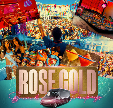Rose Gold Package: Unlimited Mimosa Brunch, Pool Party + Transport  image 1