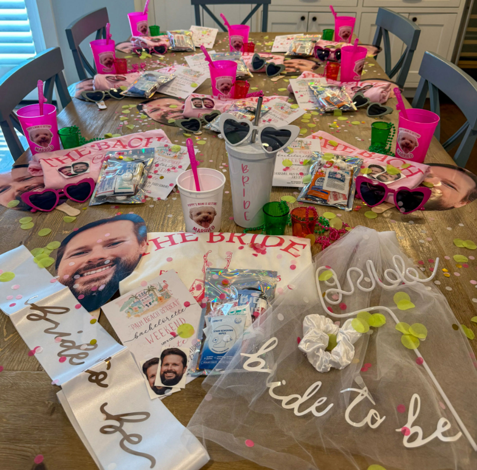 Sunset Decor Package: Balloons, Banners, Face Cut-Outs, Shot Glasses & More! image 1