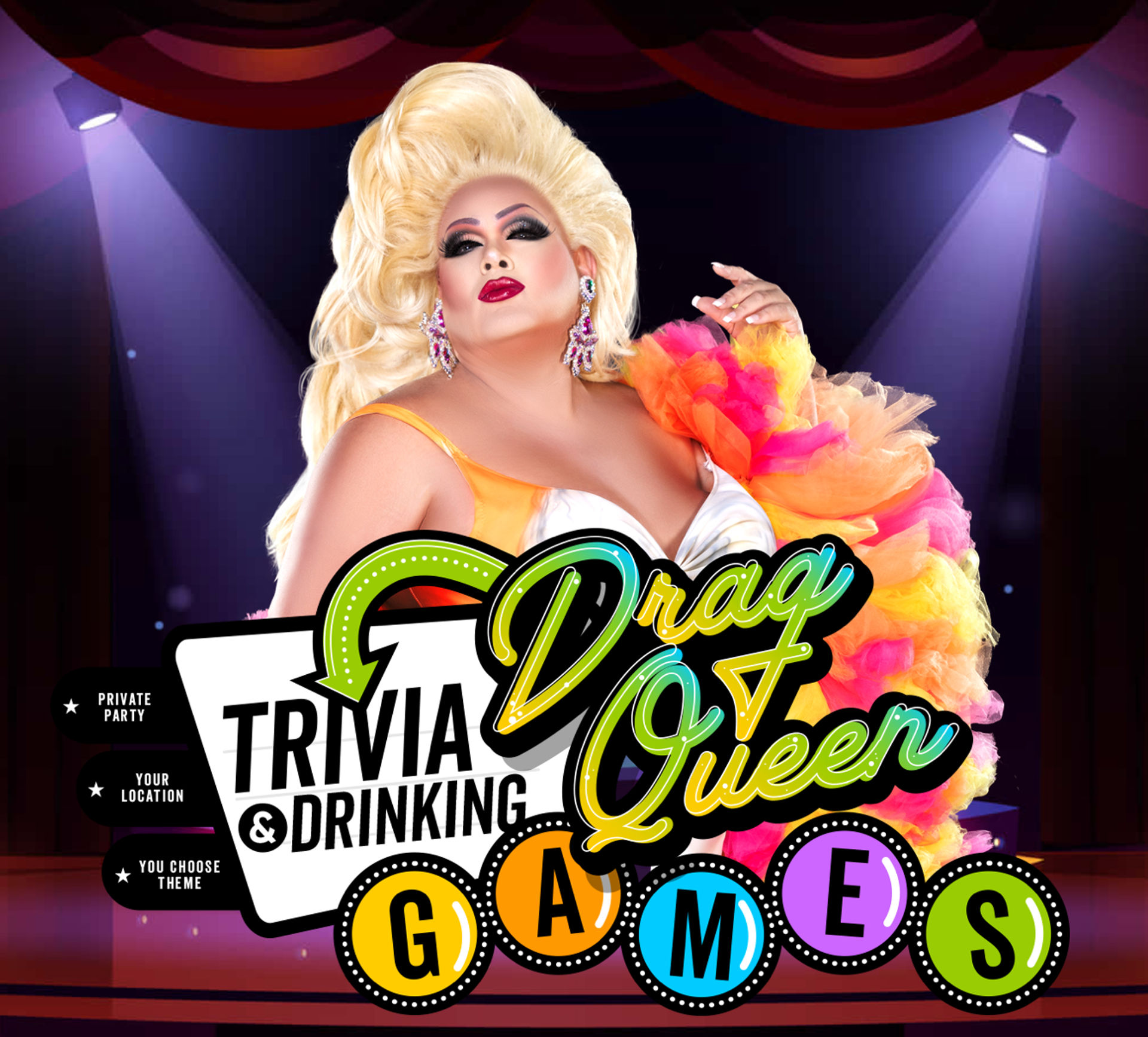 Drag Queen Trivia & Drinking Games: Private Party with Your Choice of Theme at Your Location image 1