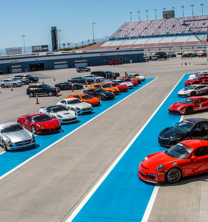 Race a Ferrari, Lambo or Porsche at The Las Vegas Motor Speedway, No Experience Required image 6