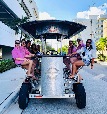 Cycle BYOB Party Wynwood Bar Crawl on Miami's Top Party Bike image 9