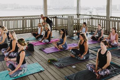 Private Yoga Group Session Hosted at Beach Location, Home Rental, or Waterfront Parks with Aromatherapy, Gift Bags, & More image 1