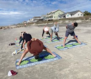 Private Yoga Group Session Hosted at Beach Location, Home Rental, or Waterfront Parks with Aromatherapy, Gift Bags, & More image 6