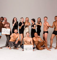 Cheeky & Tasteful Nude Model Drawing Class Party with Male Model & Group Photo image 9