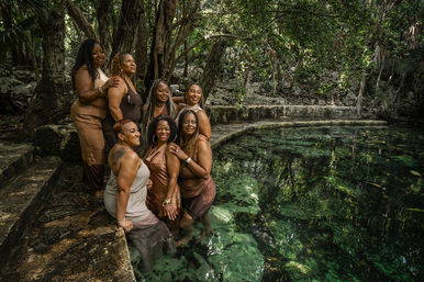 Unique Underwater Cenote Photoshoot with Flying Dress Option image 17