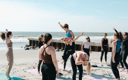 Bachelorette Beach Yoga: Private Group Session with Your Choice of Style image 2