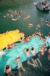 Double Decker BYOB Party Boat with Water Slide & Captain Included image 5