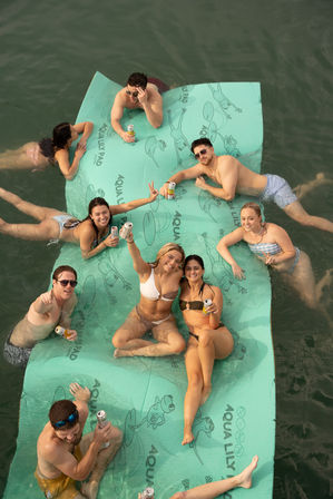 Double Decker BYOB Party Boat with Water Slide & Captain Included image 9