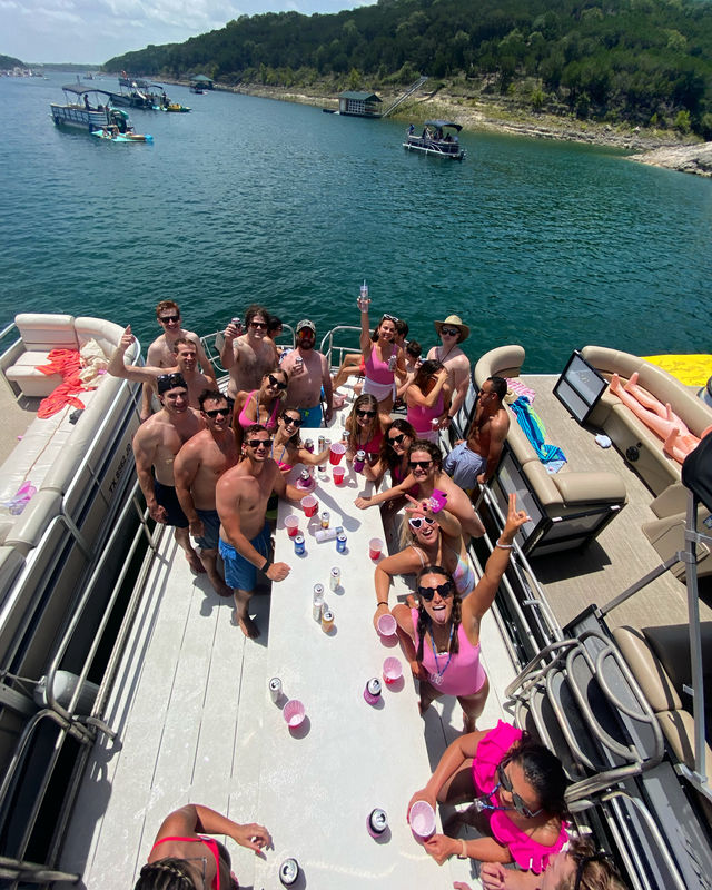 Double Decker BYOB Party Boat with Water Slide & Captain Included image 3