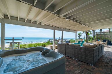 Gone Coastal: 5 BR Beach Front Villa with Hot tub in South Ponte Beach image 65