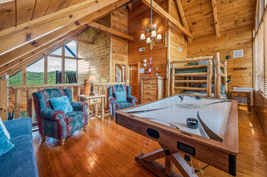 Lazybear Lodge: Hot Tub + Movie Theater with Smoky Mountain Views image 20