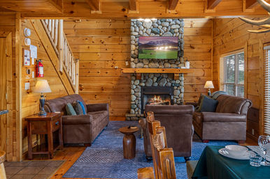 Lazybear Lodge: Hot Tub + Movie Theater with Smoky Mountain Views image 11