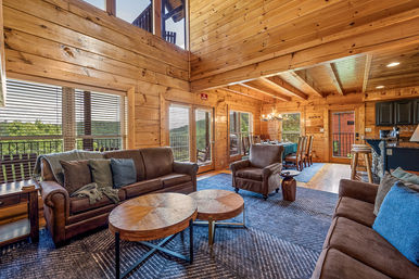 Lazybear Lodge: Hot Tub + Movie Theater with Smoky Mountain Views image 2