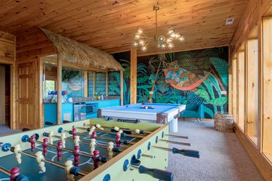 Lazybear Lodge: Hot Tub + Movie Theater with Smoky Mountain Views image 42