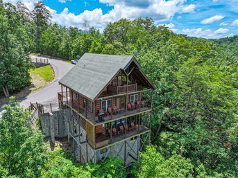 Lazybear Lodge: Hot Tub + Movie Theater with Smoky Mountain Views image 10