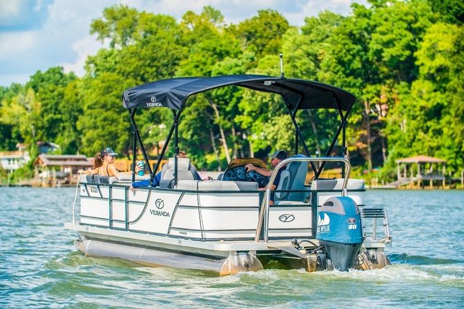 Mt. Holly Pontoon Boat Rental (Up to 10 Passengers) image 1