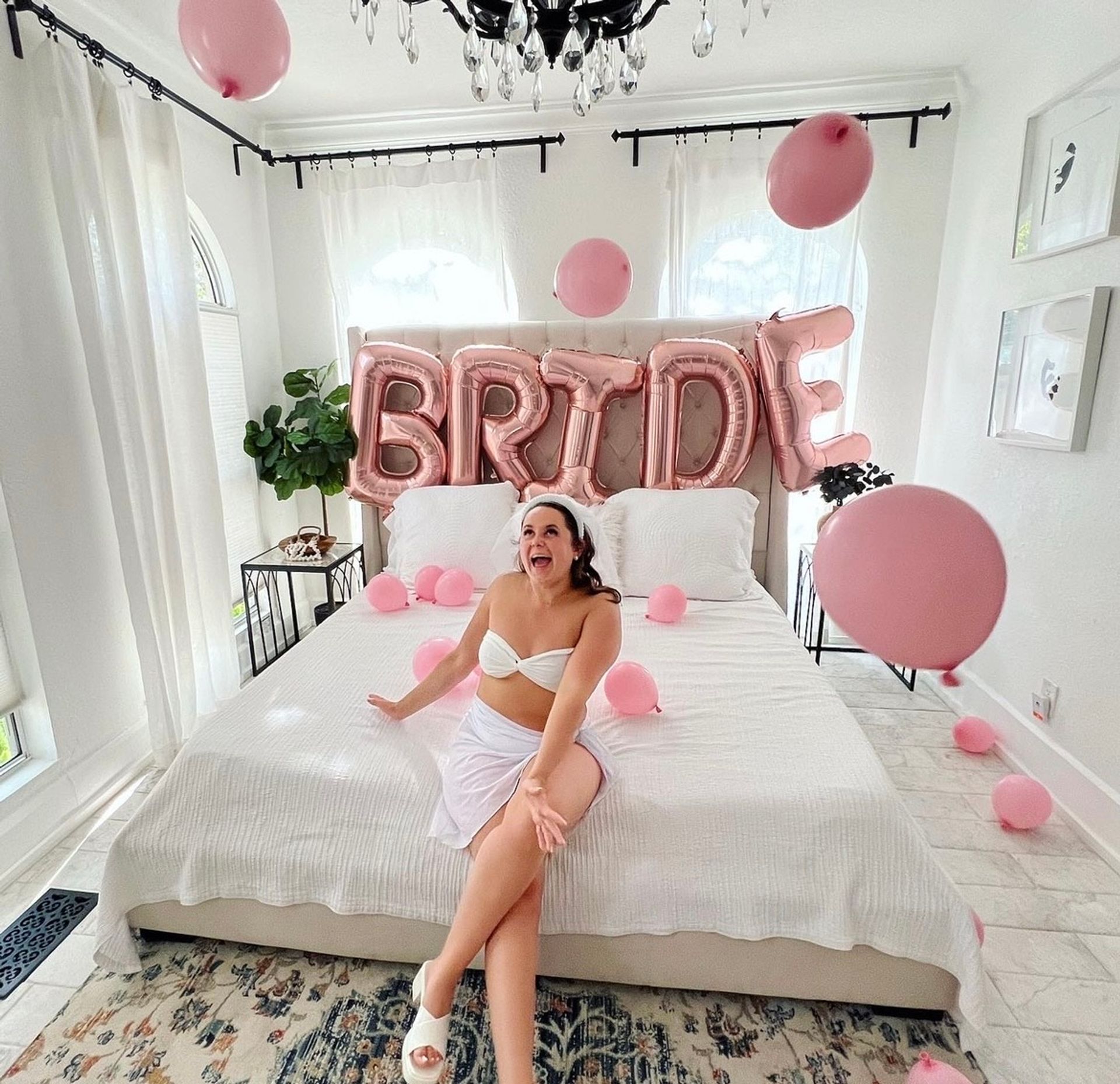 Insta-Worthy Pre-Arrival Party Decorations with Fill-the-Fridge, Gift Bags,  Mimosa Bar, Luggage Service and more