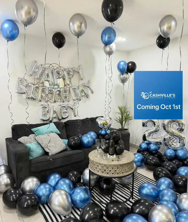 Big Celebration Package: Chauffeured Van with Onboard Bar + Bonus Room Decor image 1