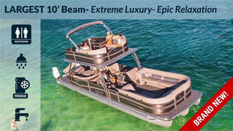 35ft "Big Pontoona" with Yacht Amenities for Ultimate Pontoon Fun image 2