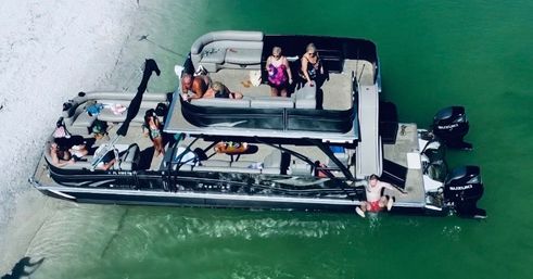 35ft "Big Pontoona" with Yacht Amenities for Ultimate Pontoon Fun image