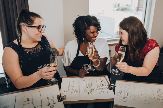 The Artful Bachelorette Experience with Professional Art Instructor & Nude Model image 3