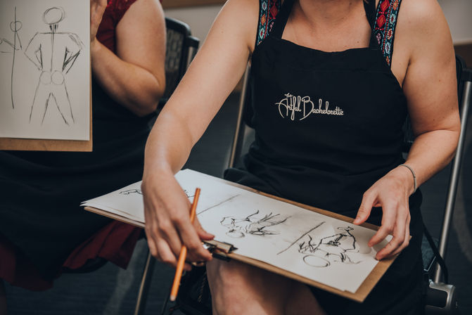 The Artful Bachelorette Experience with Professional Art Instructor & Nude Model image 8