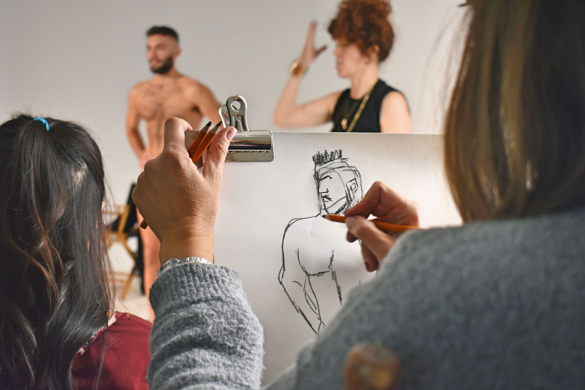 The Artful Bachelorette Experience with Professional Art Instructor & Nude Model image 1