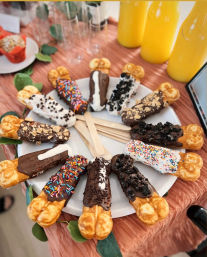 Gigglesticks Waffle Dessert Delivery: Mobile Insta-worthy Brunch Full of Delicious Laughs w/ Optional Bubbly Bar Add-on image