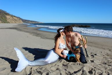 Veils & Tails: Custom Bachelorette Mermaid Photoshoot image 6