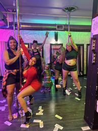 Bachelorette Pole Dance Party at Hello Kitty Studio on Fremont Street image 10
