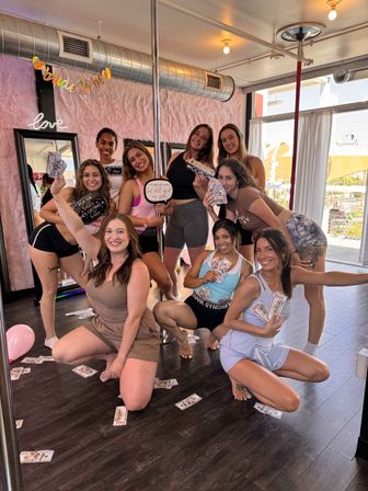 Bachelorette Pole Dance Party at Hello Kitty Studio on Fremont Street image 4
