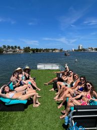 Double Decker Pontoon Party in Fort Lauderdale: BYOB, Bluetooth Sound, Waterslide image 3