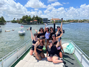 Double Decker Pontoon Party in Fort Lauderdale: BYOB, Bluetooth Sound, Waterslide image 13