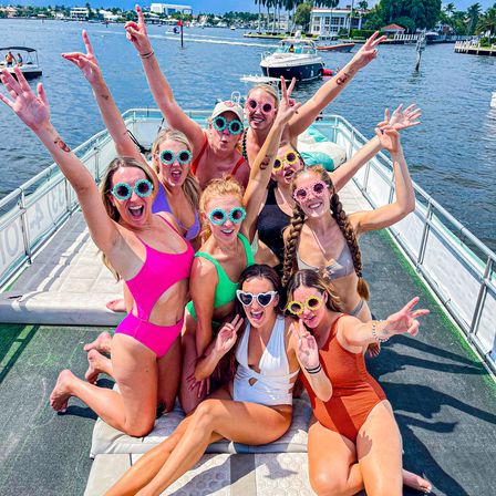 Double Decker Pontoon Party in Fort Lauderdale: BYOB, Bluetooth Sound, Waterslide image 5