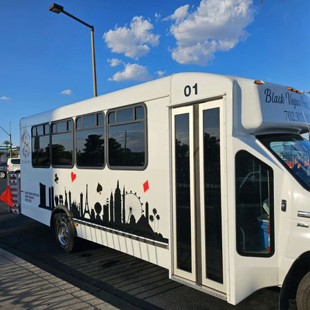 Luxury Vegas Party Bus Tour with Airport Pickup, Scenic Stops, and Complimentary Champagne image 3