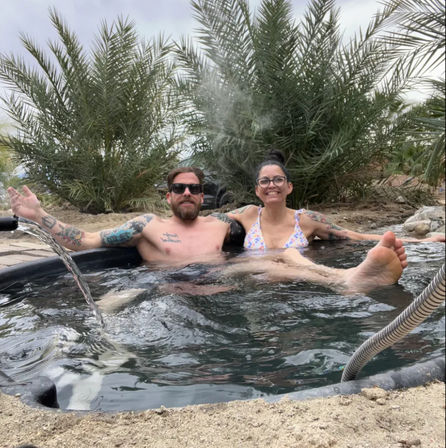 Private Hot Spring Bungalow on a Date Farm image 3