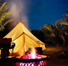 Private Hot Spring Bungalow on a Date Farm image 1