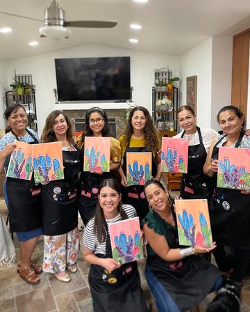 Paint and Sip: Relax and Make Memories with Your Crew Taken Step by Step with Local Artist image 7