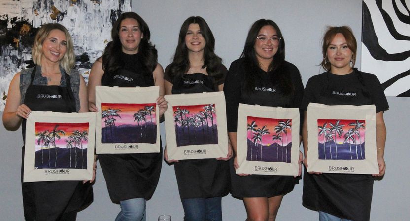 Paint and Sip: Relax and Make Memories with Your Crew Taken Step by Step with Local Artist image 4