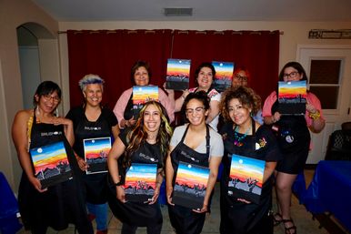 Paint and Sip: Relax and Make Memories with Your Crew Taken Step by Step with Local Artist image 13