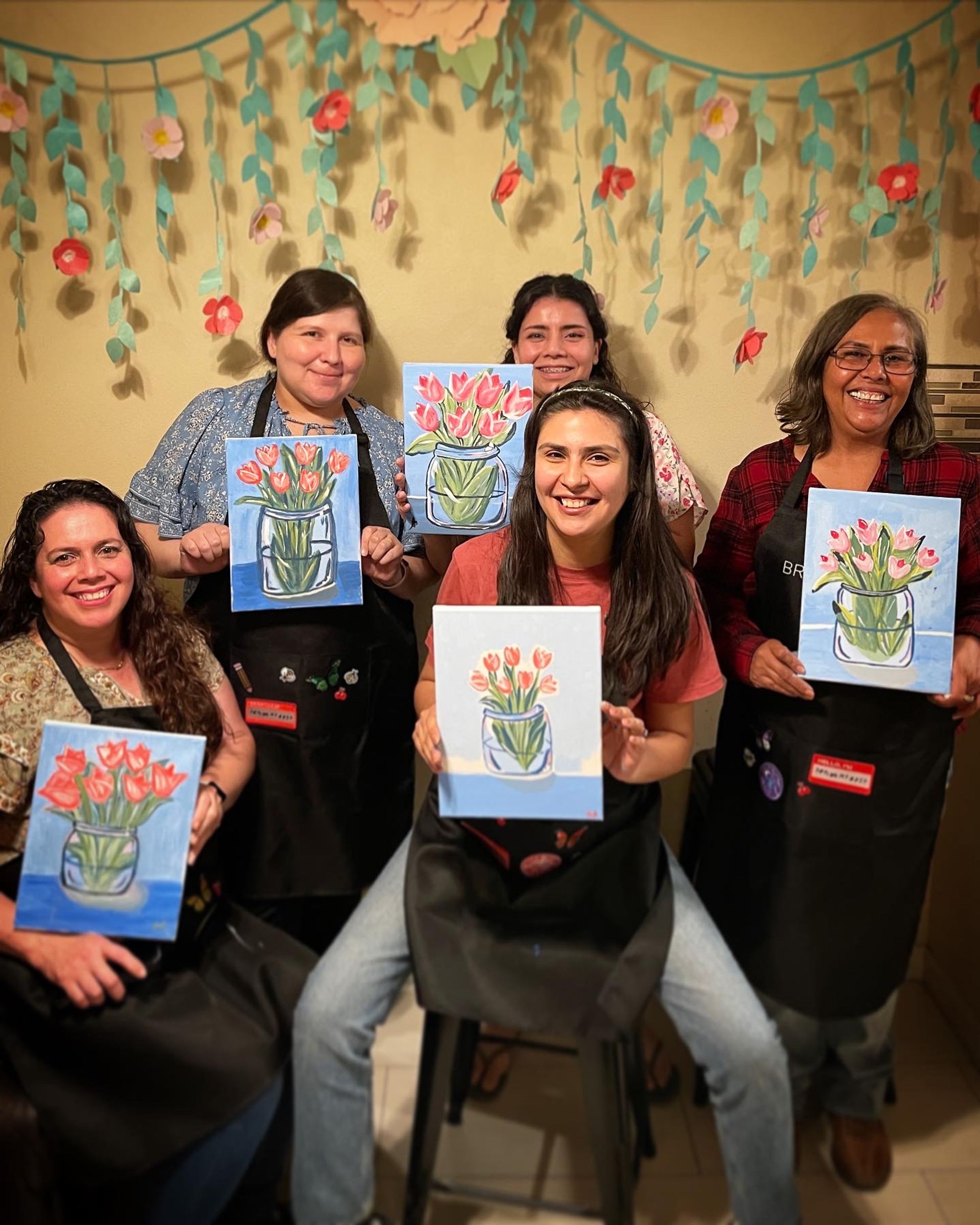Paint and Sip: Relax and Make Memories with Your Crew Taken Step by Step with Local Artist image 11