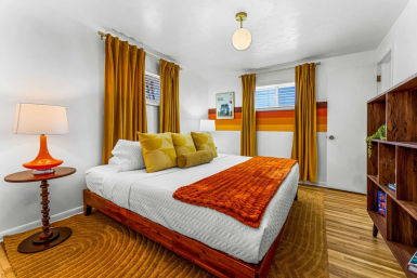 Stay Groovy: Photo-Worthy Rental with Retro Vibes, Arcade Games & Turf Yard Fun image 11
