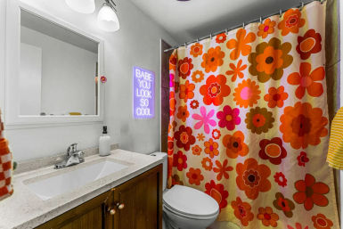 Stay Groovy: Photo-Worthy Rental with Retro Vibes, Arcade Games & Turf Yard Fun image 19