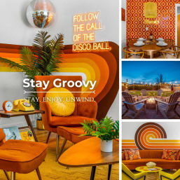 Stay Groovy: Photo-Worthy Rental with Retro Vibes, Arcade Games & Turf Yard Fun image 7