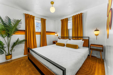 Stay Groovy: Photo-Worthy Rental with Retro Vibes, Arcade Games & Turf Yard Fun image 12