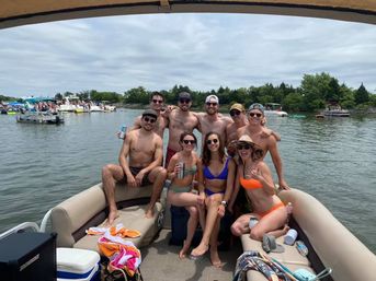 Unforgettable Sun Tracker Party Barge Rental on Lake Lewisville image 21