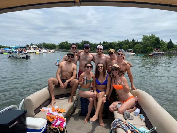 Unforgettable Sun Tracker Party Barge Rental on Lake Lewisville image 21
