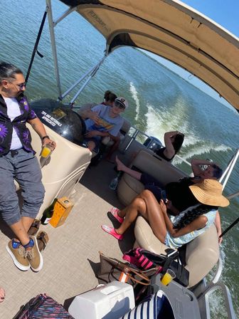 Unforgettable Sun Tracker Party Barge Rental on Lake Lewisville image 28