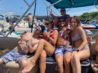 Unforgettable Sun Tracker Party Barge Rental on Lake Lewisville image 36